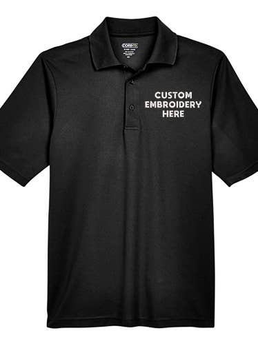 Custom Embroidered Performance Polo – Your Logo Included and other Purchase Wholesale custom polos. Free Returns & Net 60 Terms on Faire trending on Faire.