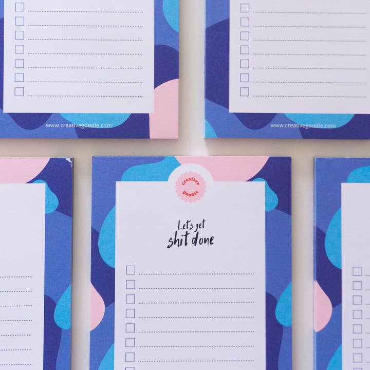 Creative Goodie - Wholesale Notepad - Let's get shit done Notepad, Daily tasks and planning8