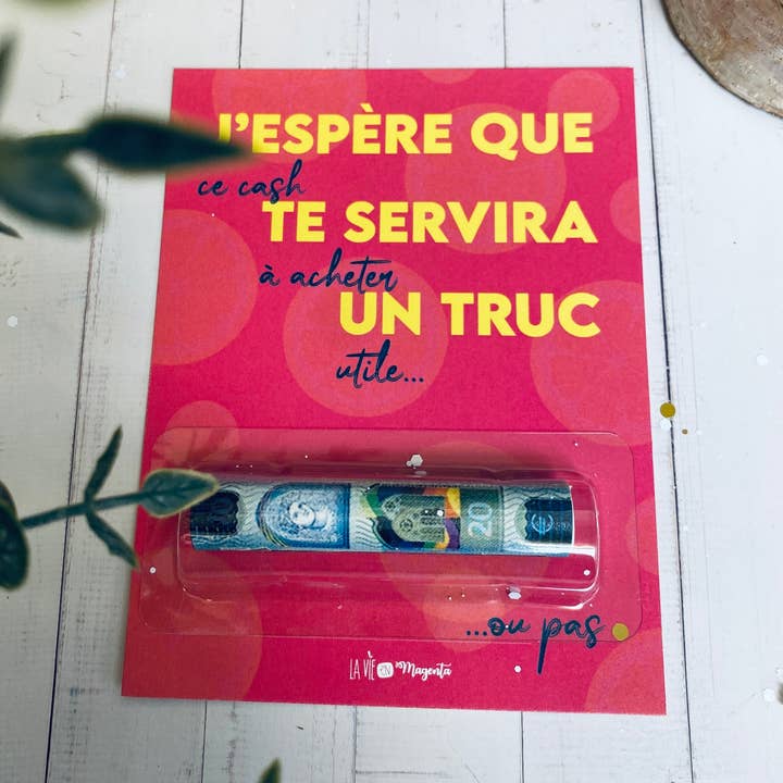 Cartão original com bolsa para bilhetes - uma coisa útil por atacado de La vie en magenta