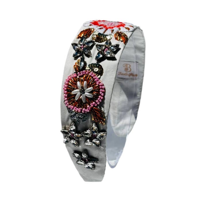 NUOVO Cerchietto con Cristalli e Perline Fiori Tropicali per la vendita all'ingrosso da parte di Brooke Shade