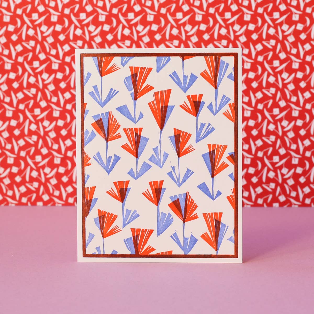 Heartell Press - Wholesale Stationery/Notecard Set - Geoflorals Assorted Cards Letterpress Set6