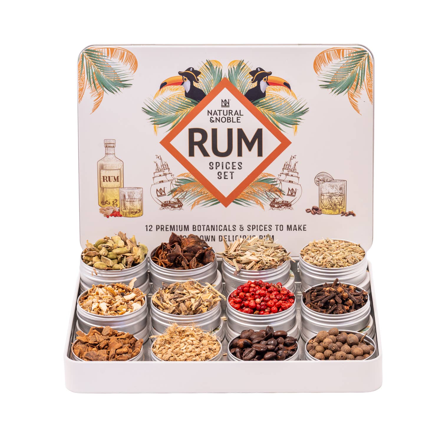Natural & Noble – wholesale DIY drink kit – Rum Infusions Set by Natural & Noble1