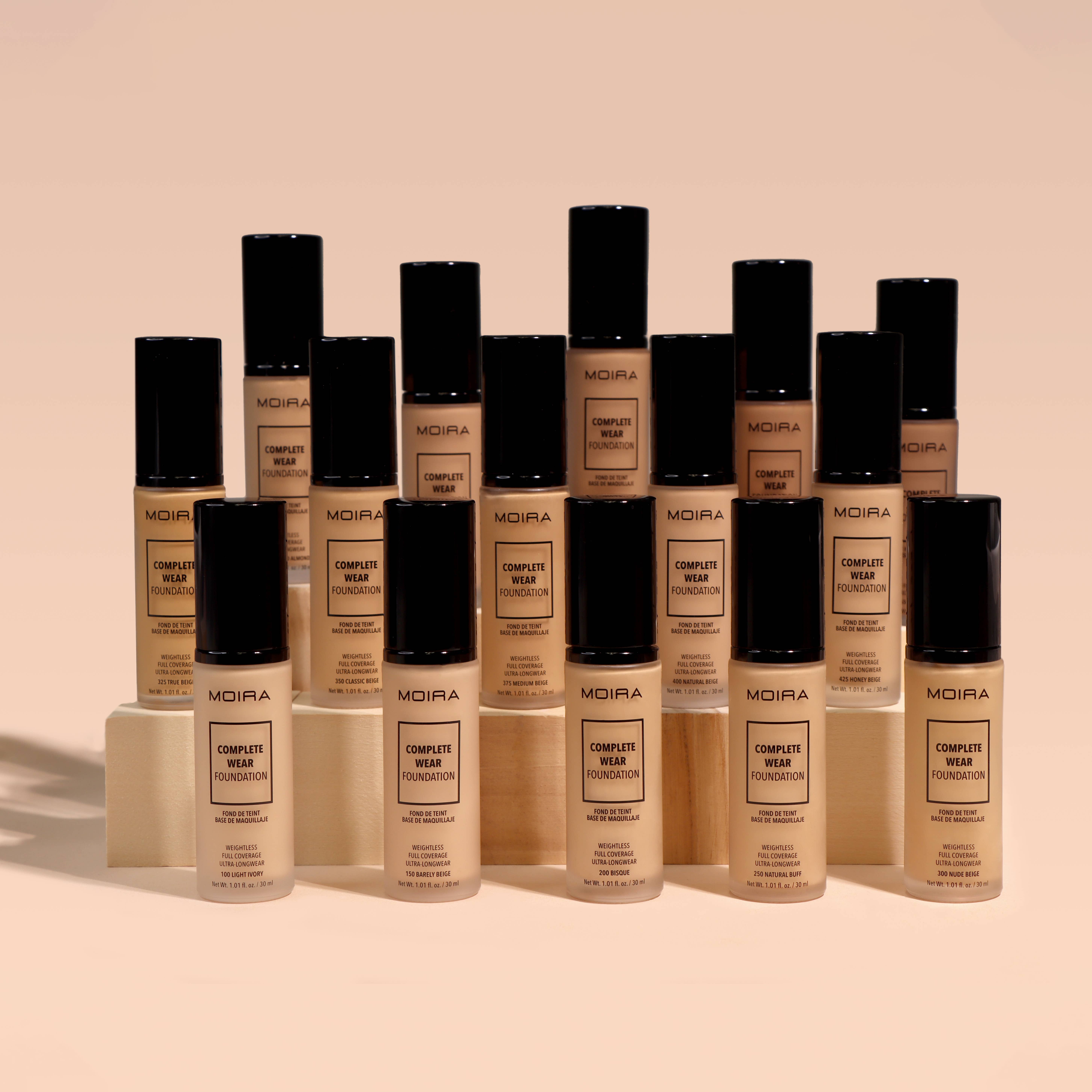 Moira Cosmetics - Wholesale Foundation - Moira Makeup Display Complete Wear Foundation (400-650) 32pc2
