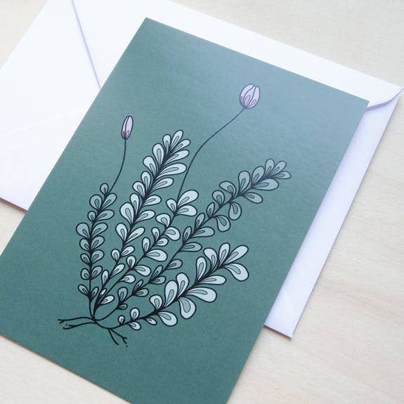 Rotberta - Wholesale Postcard - Blooming moss dark green postcard1