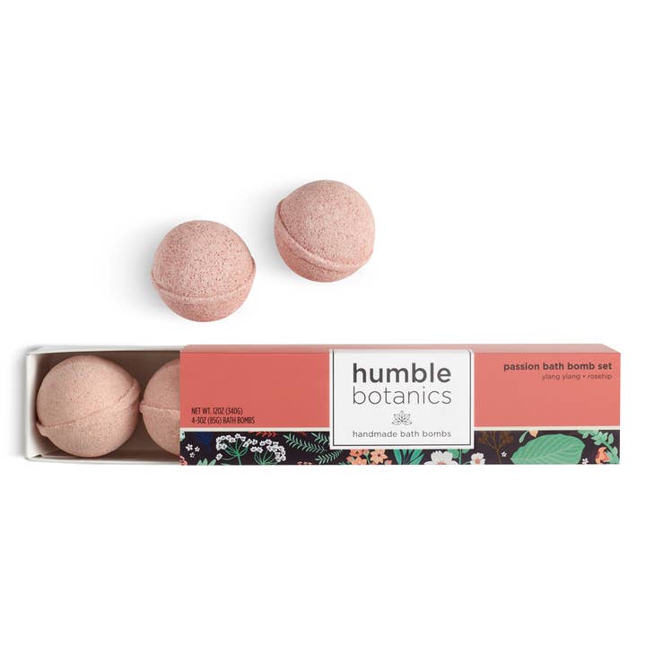 Passion Bath Bomb Set for wholesale by Humble Organics