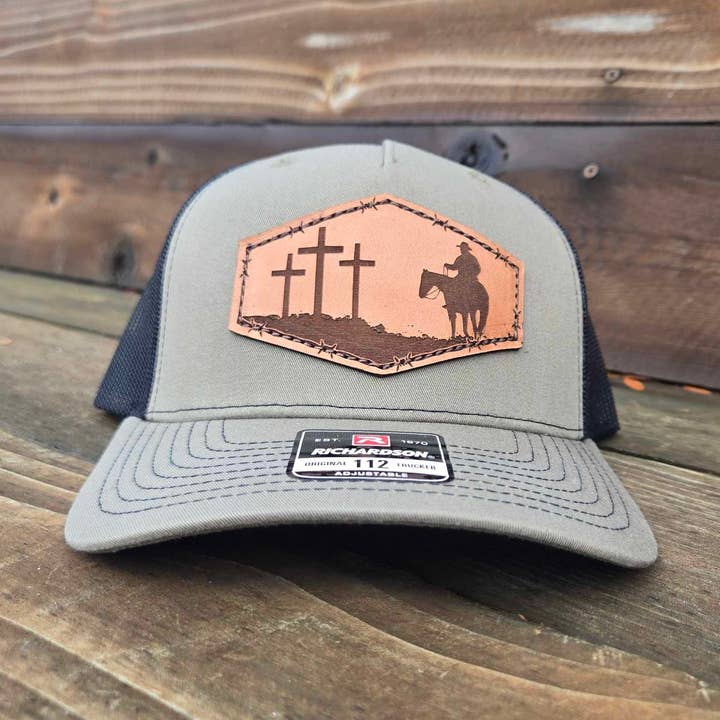 Chapéu com Emblema de 3 Cruzes por atacado de Wild Kiger Western