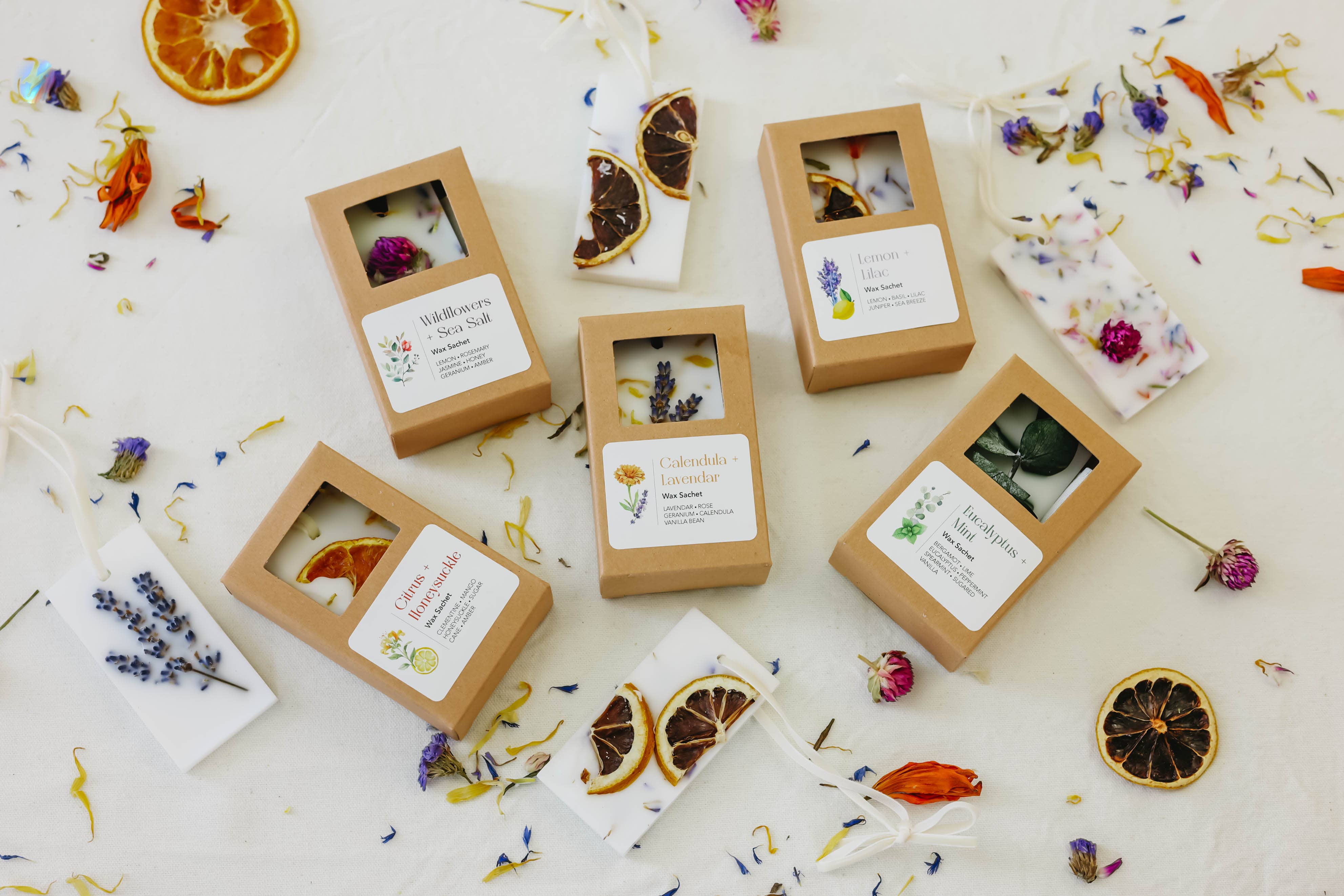 Florissant Collective - Wholesale Sachet - Eucalyptus + Mint Wax Sachet10