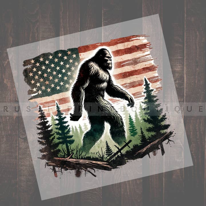 RusticPrintStudio - Wholesale Sublimation Transfer - DTF Heat Transfer Film Vintage DTF Big Foot DTF
