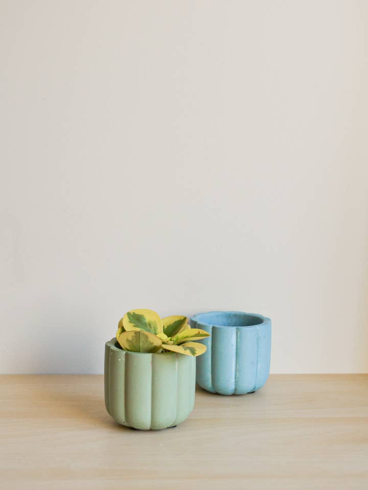 Fioriera cilindrica scanalata per la vendita all'ingrosso da parte di LindaMakess