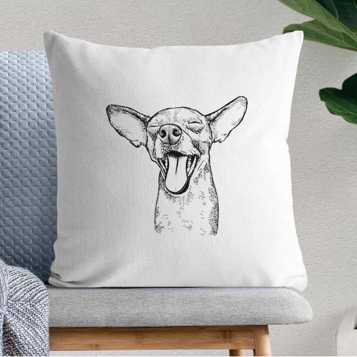 SweetBailey the Chihuahua Mix - Throw Pillow Cover for wholesale by Inkopious