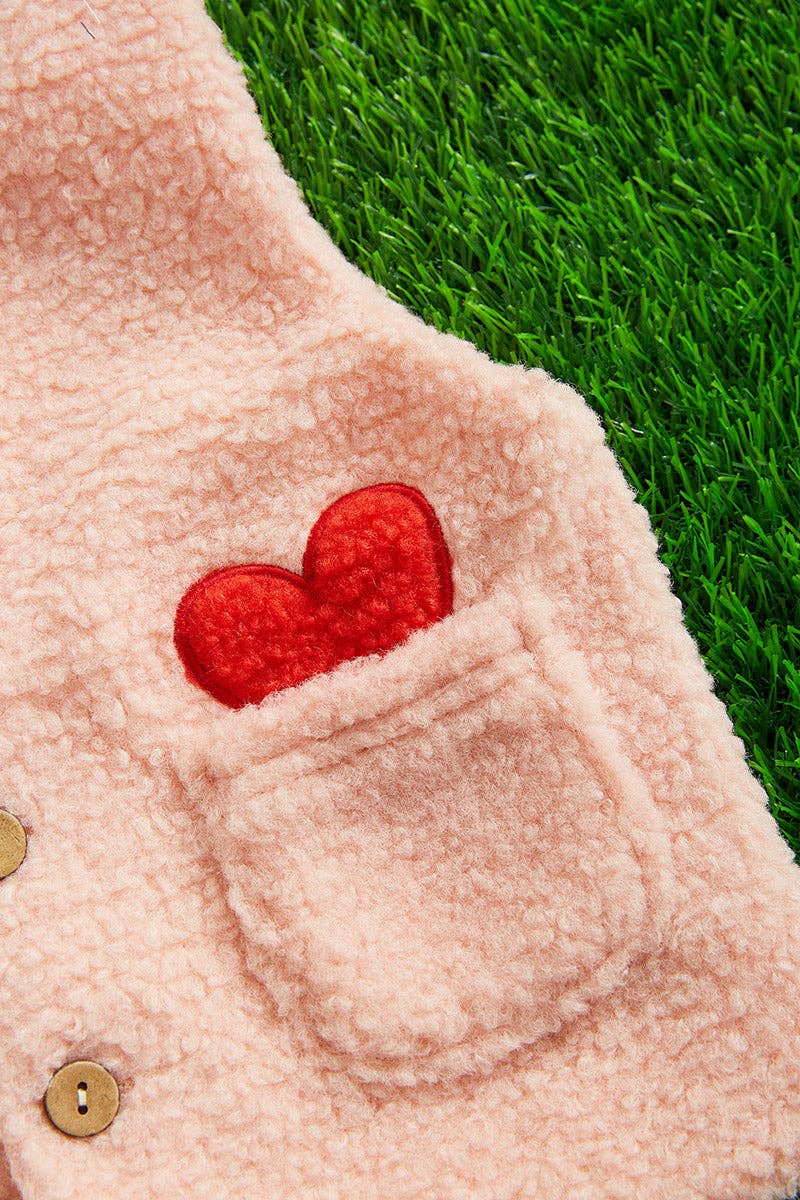 Kids Charm Online - Wholesale Outerwear Vest - Kids - 🔶PINK SHERPA VEST. TPG0517230031
