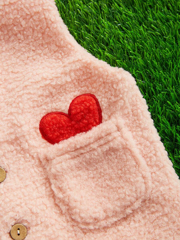 Kids Charm Online - Wholesale Outerwear Vest - Kids - 🔶PINK SHERPA VEST. TPG0517230031