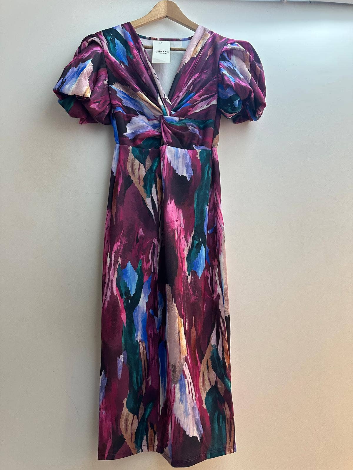 LORIANE - Wholesale Dress - Women's - 10059A Printed mid-length dress1