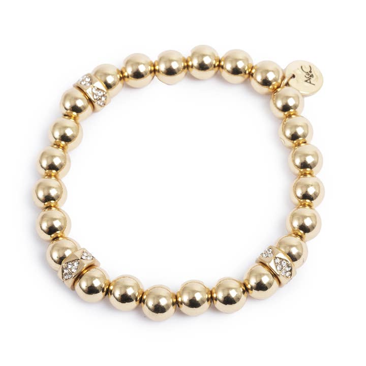 Klassisches Armband mit goldenen Perlen für den Großhandel von A&C Oslo