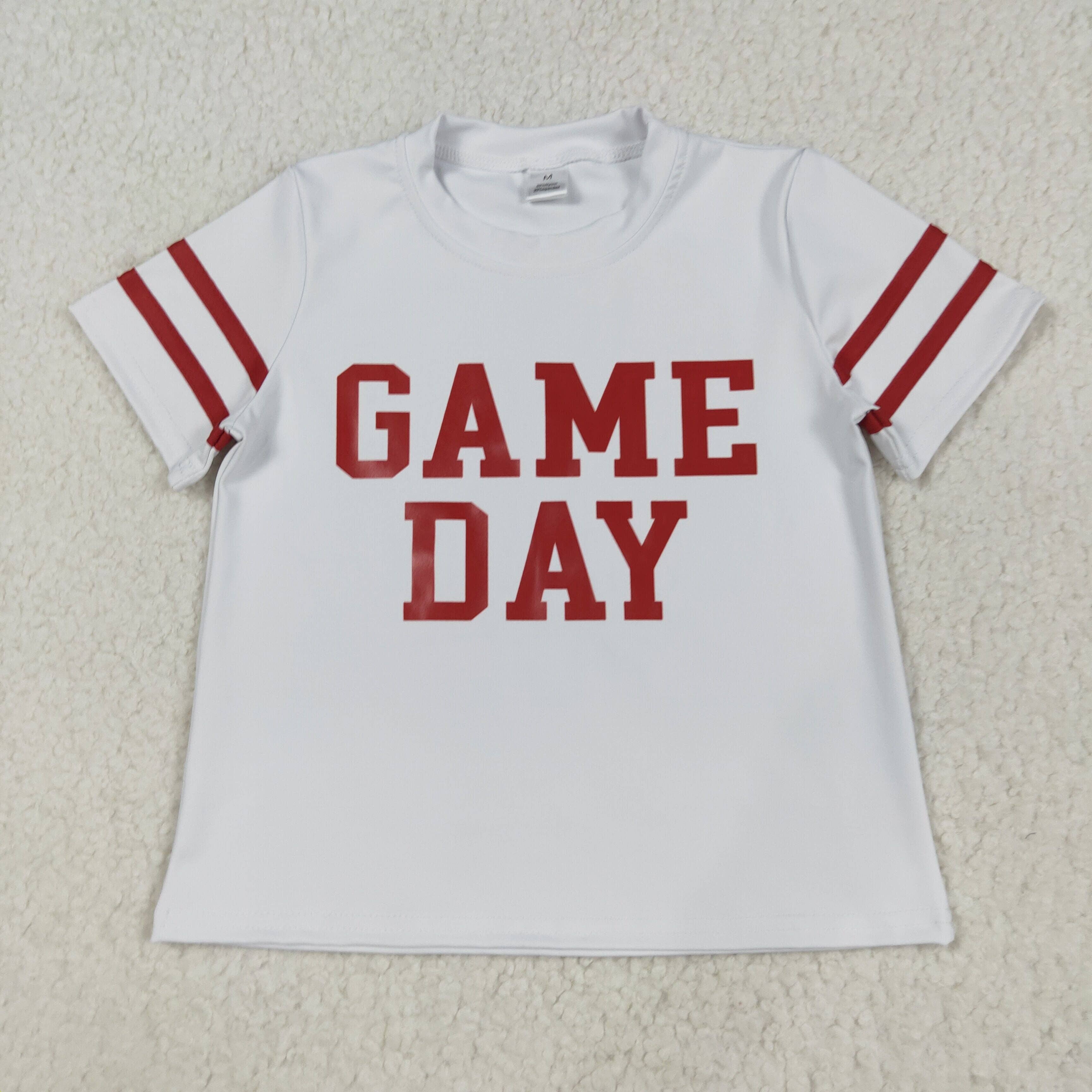 Aier Wholesale - Wholesale Screen Printed T-Shirt - Kids - Sibling Baby Girls Game Day Yoga Active Team Tee Shirts Tops2