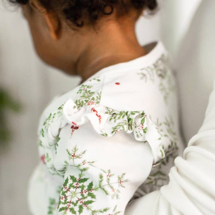 Eggshell Holiday Snowflakes Baby Girl Jumpsuit
for wholesale on Faire4