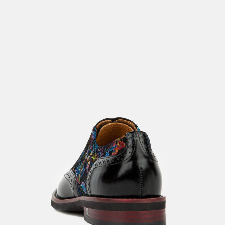 Embassy London – wholesale Brogue shoes – Women's – Vivienne - Black Flower15