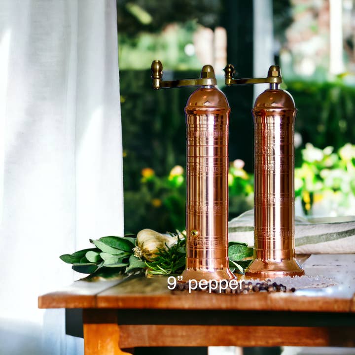 Rune-Jakobsen Design - Wholesale Pepper Mill - The original 'Copper Mill' - 9" pepper grinder
