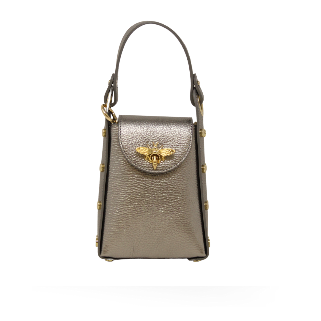 German Fuentes Handbags - Wholesale Crossbody Bag - Women's - GF1080 GENUINE ITALIAN LEATHER BUTTERFLY CLUTCH + CROSSBODY10