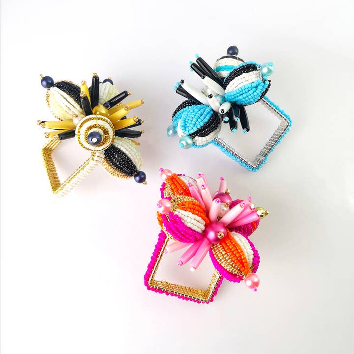 Rond de serviette Rio, ensemble de 4 pour la vente par JO & PA