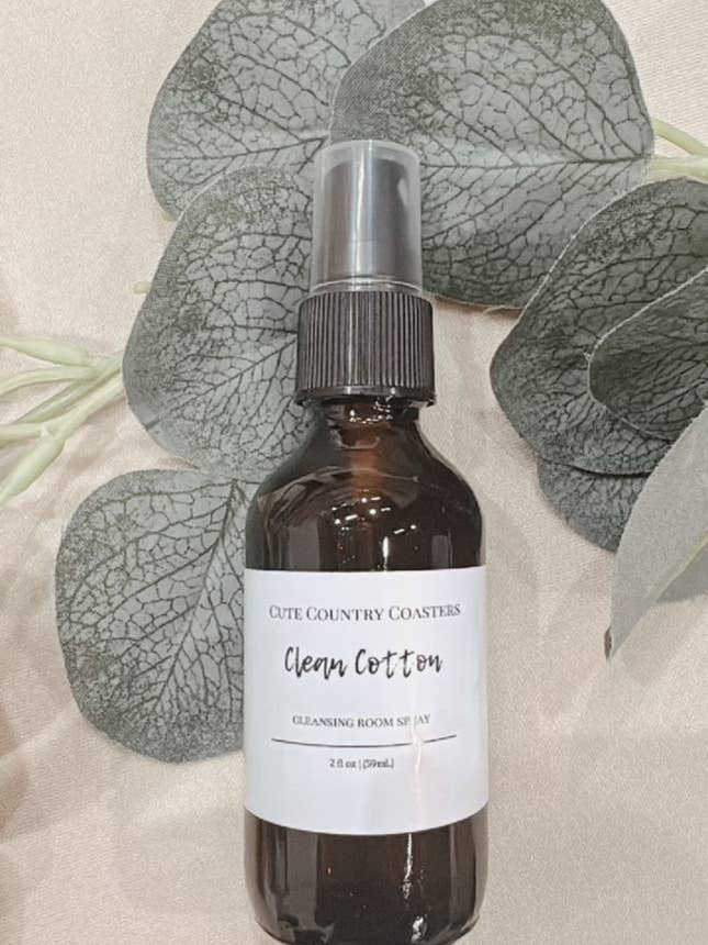 Clean Cotton Room Spray for wholesale by Cute Country Coasters, LLC