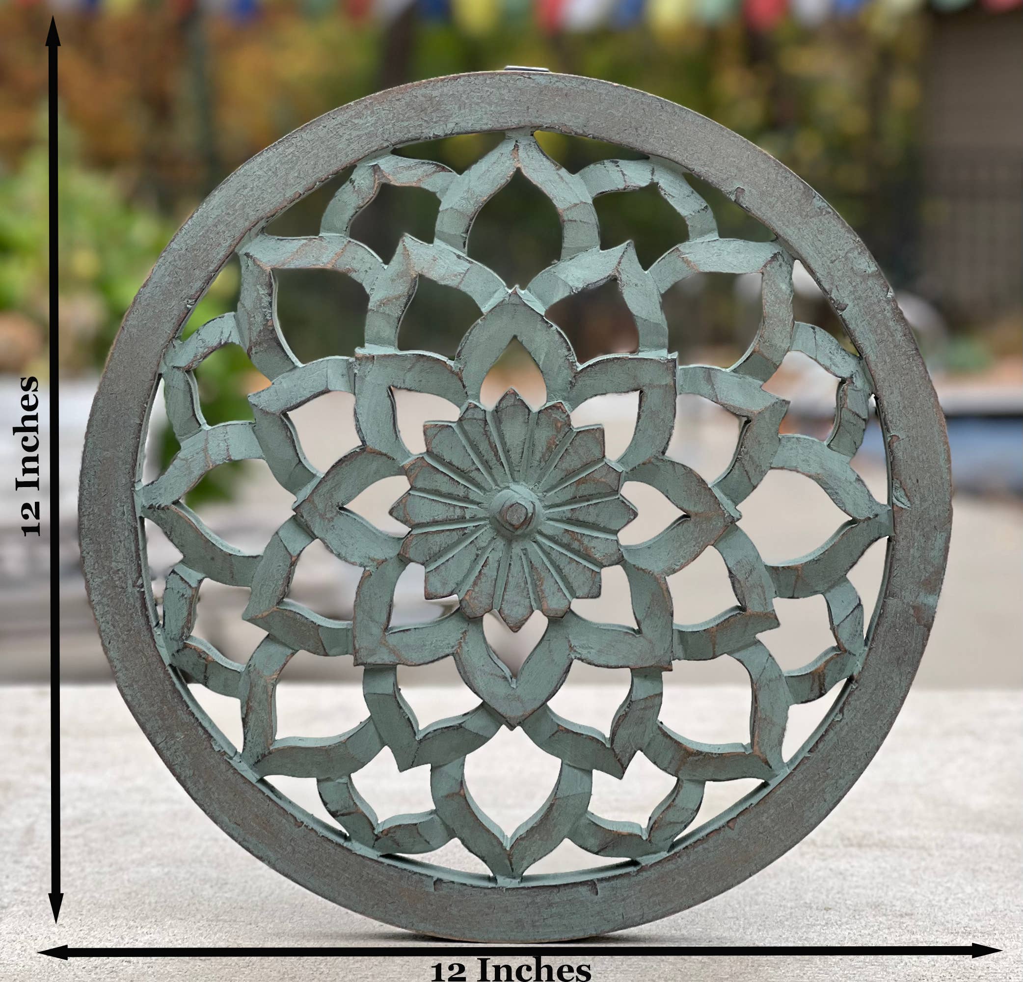 Lungta Imports - Wholesale Wall Accent - Handcrafted Wooden Lotus Flower Wall Décor Hanging Art7