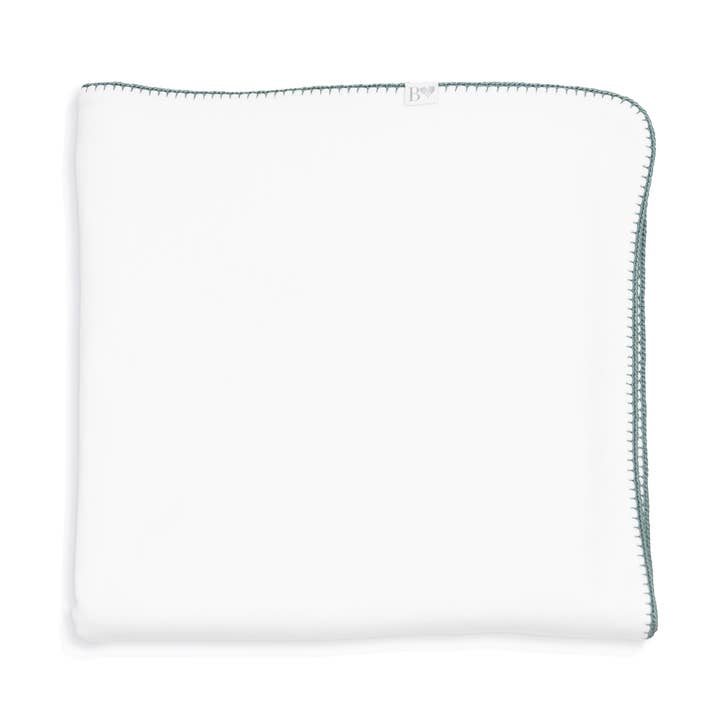 Couverture pour bébé Pima verte pour la vente par Baby Bloom Organics