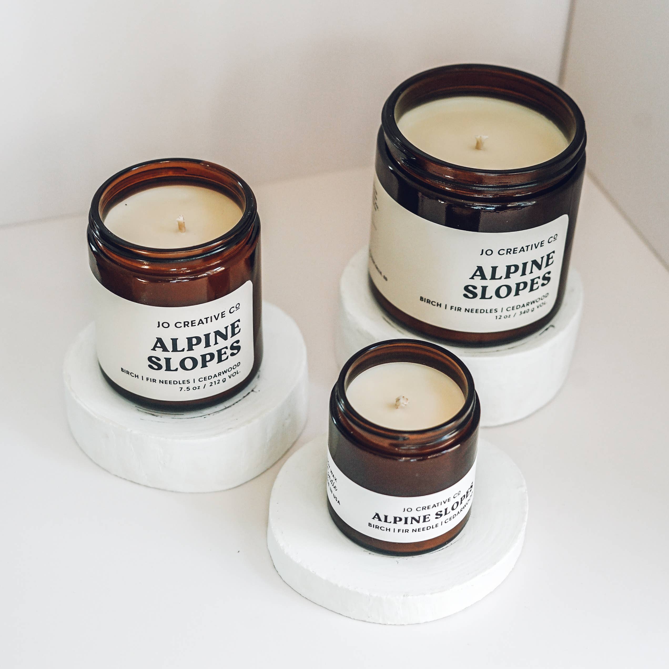 Jo Creative Co - Wholesale Jar/Filled Candle - Alpine Slopes Candle2