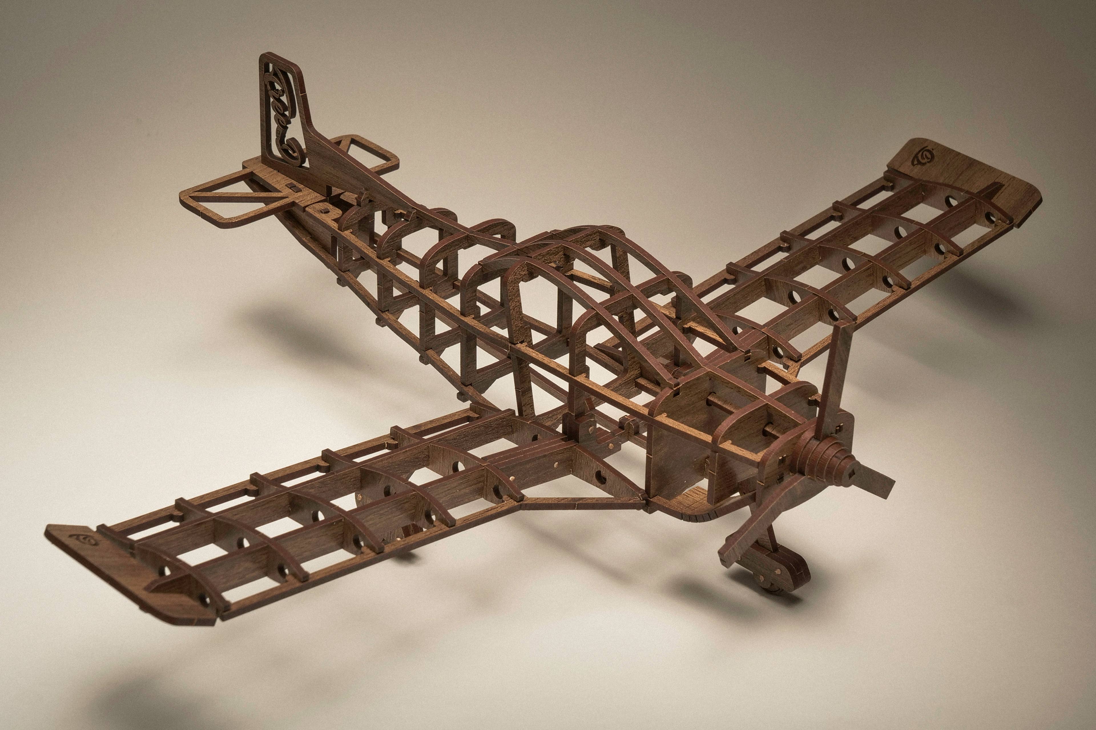 Next Day Shop - Wholesale Puzzle - Adult - Treed-Puzzle Airplane 3D Wooden Puzzle - Airplane Model Kit3