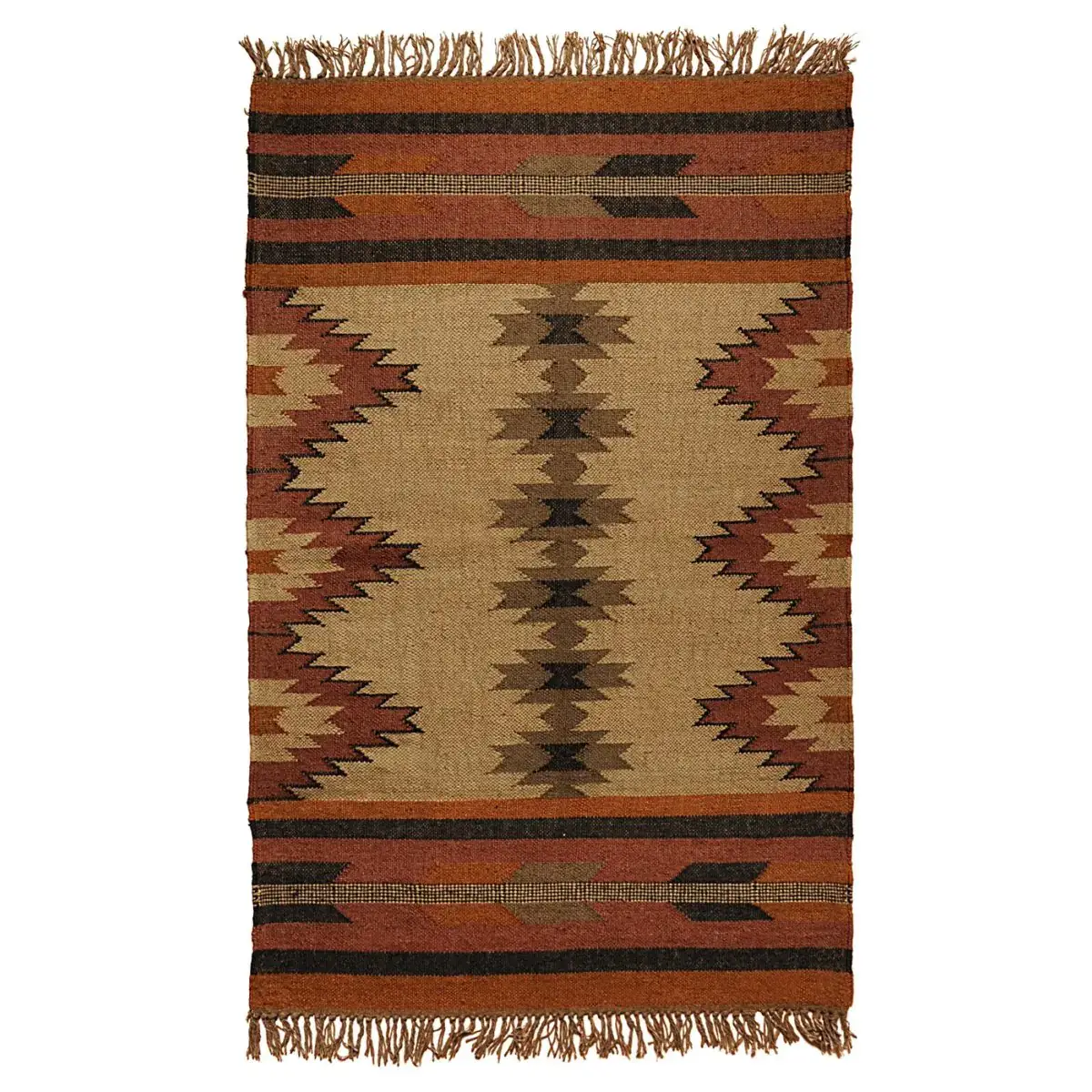 B A O B A B - Maison - Wholesale Area Rug - Ottoman Kilim Rug Wool and Jute Edirne pattern0