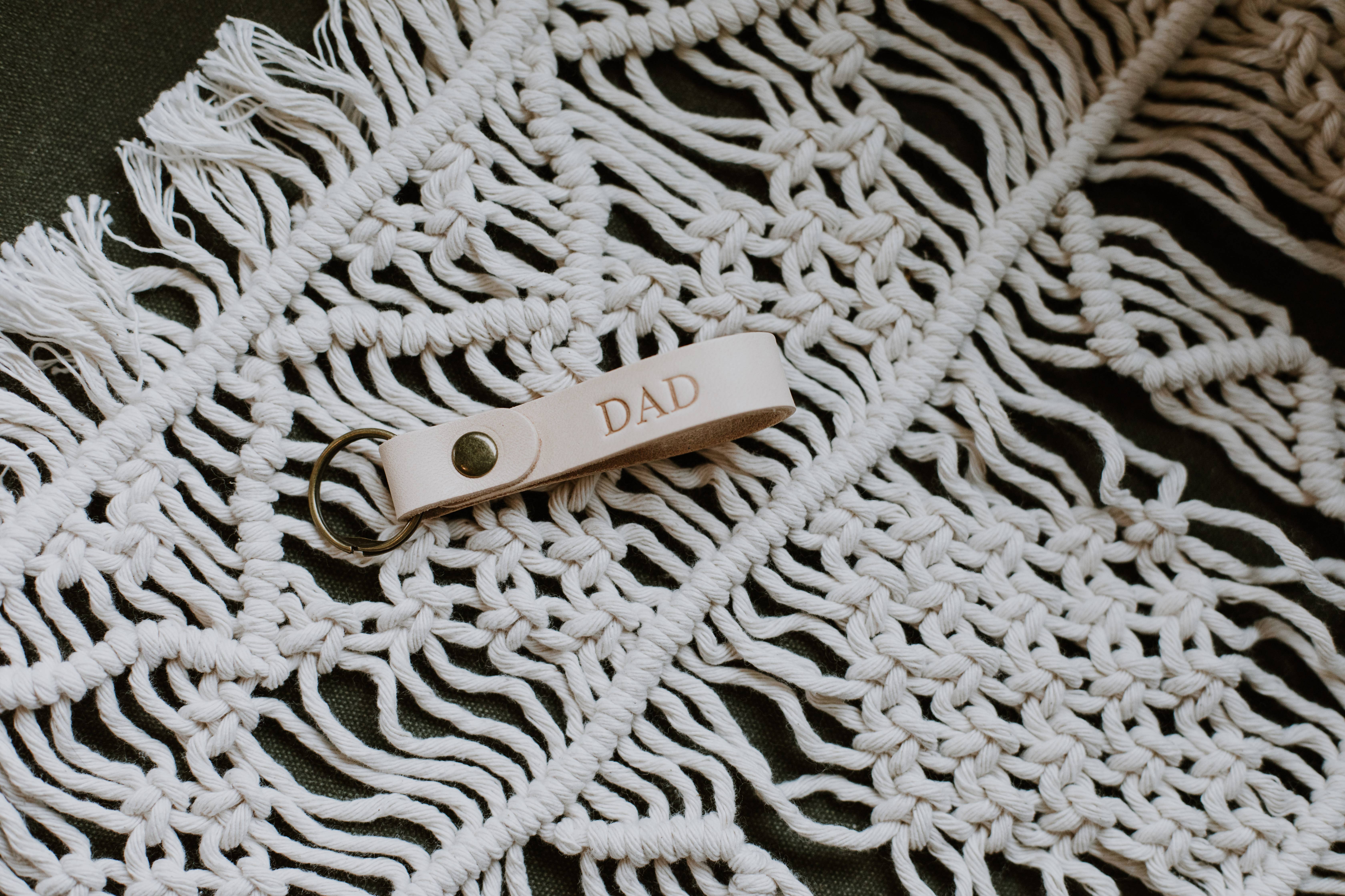 Moccaberry - Wholesale Keychain - Unisex - Leather Keychain Natural Tan, Personalized Keychain2