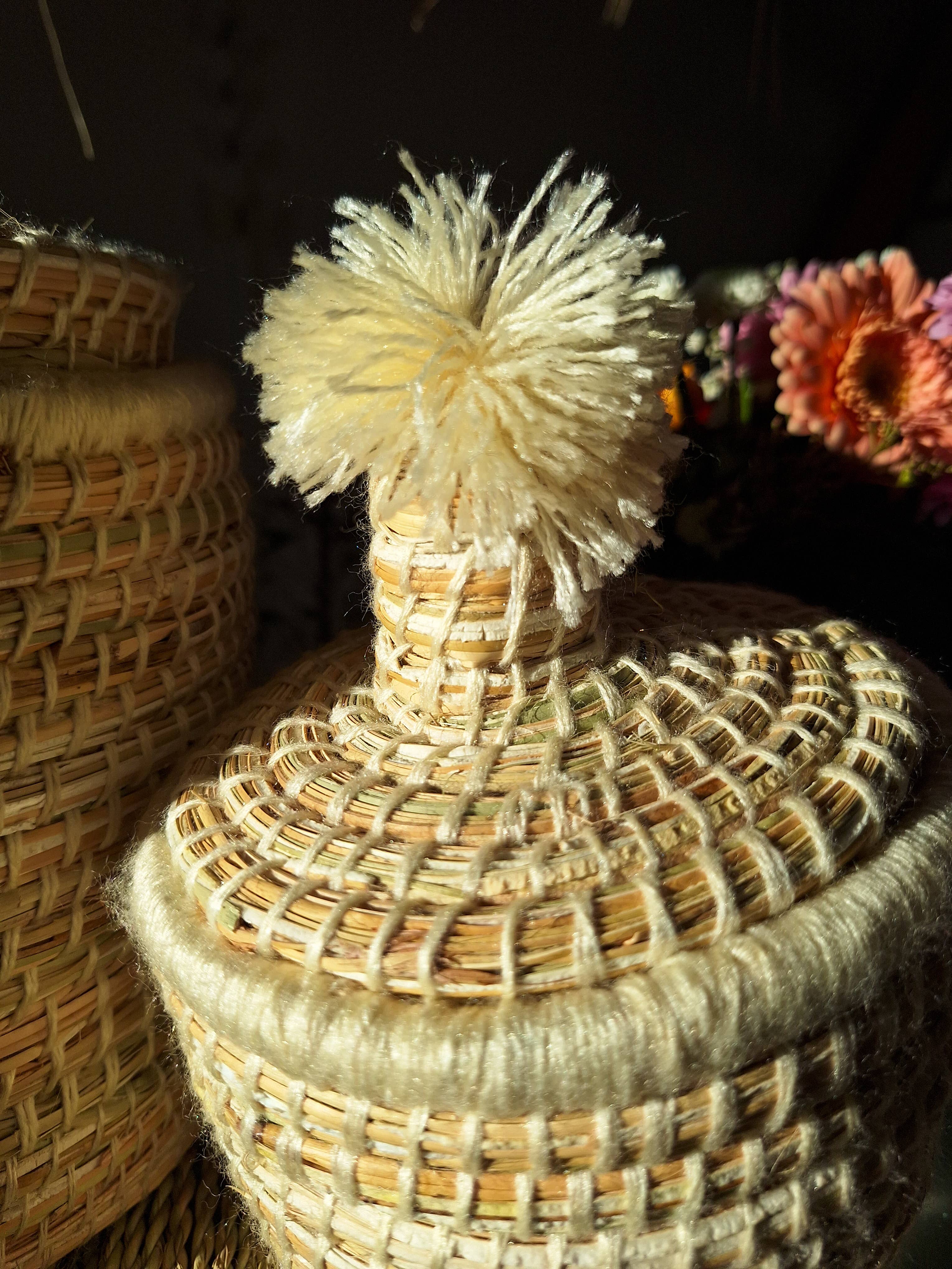 LeBazare – Großhandel Korb – Marokkanischer handgefertigter Berber-Korb mit Deckel10