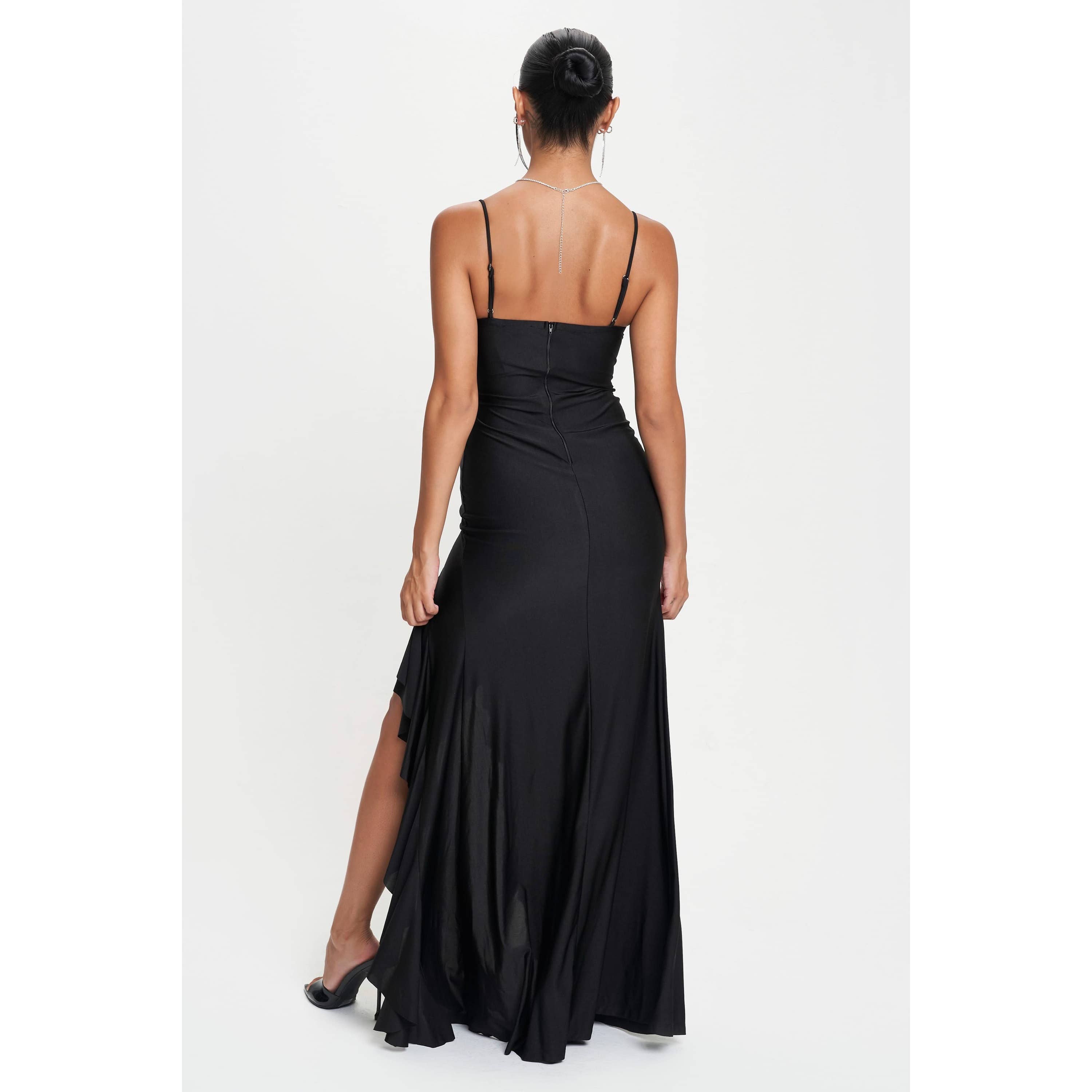 CEFIAN FASHION - Wholesale Dress - Women's - LEA SWEETHEART RUFFLED MAXI DRESS3