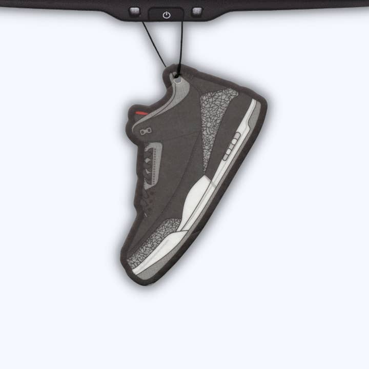 Unique Fresheners - Wholesale Car Freshener - Unisex - Jordan 3 Black Cement Car Air Freshener