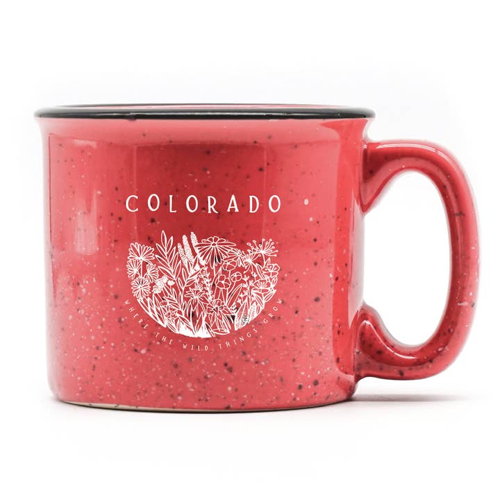 Colorado Wildflowers Campfire Mug for wholesale by Snow Business USA