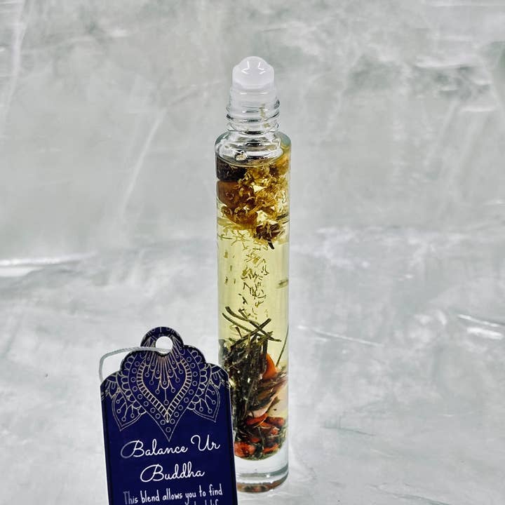 Spiritually Bold - Wholesale Essential oil roll-on - Balance Ur Buddha: Crystal Intention Roller Bottle Oil