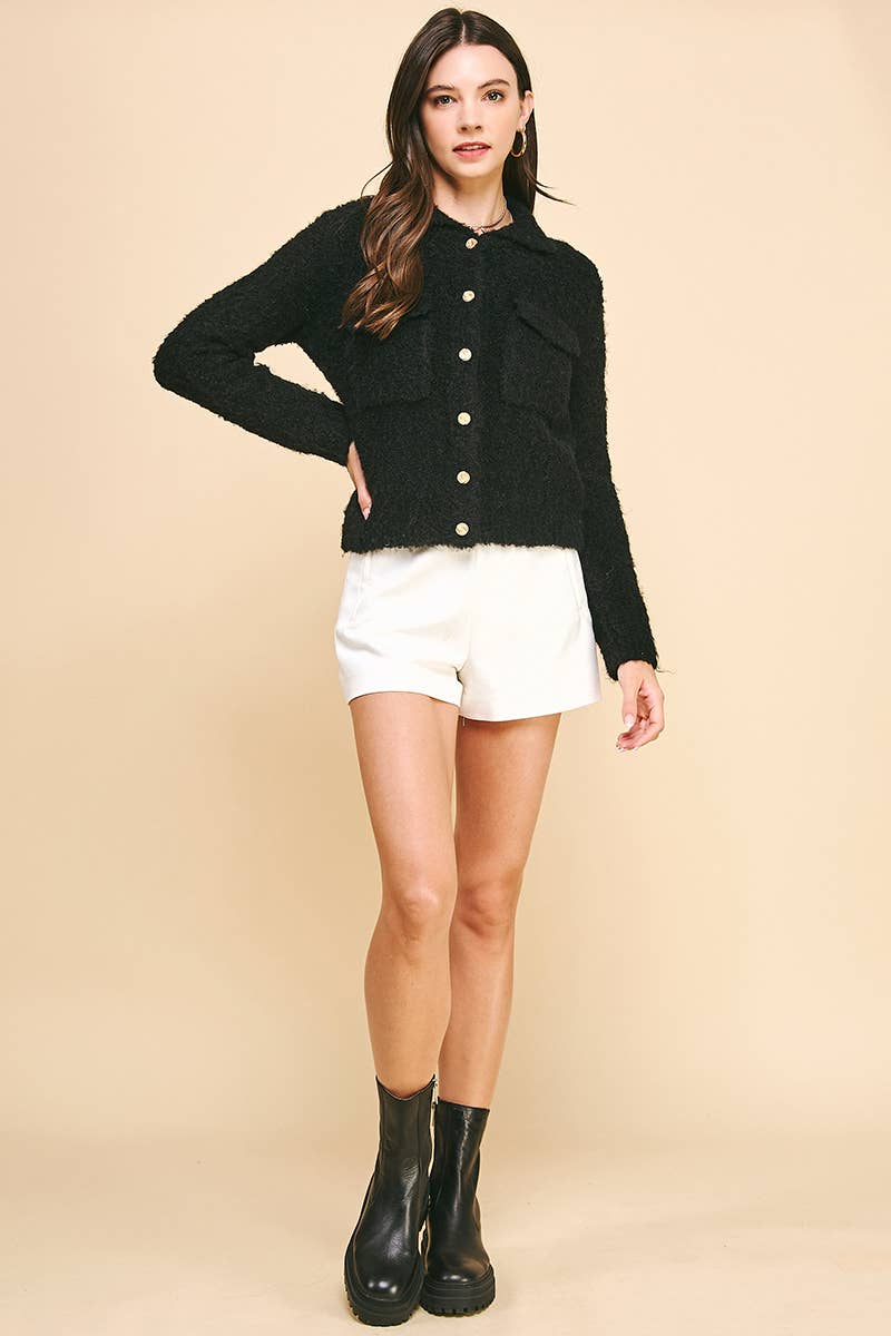 PINCH – Großhandel Jacke – Damen – PULLOVERJACKE MIT KNOPFLEISTE - 5310W6