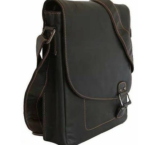Greenwood Leather - Vente Sac porté épaule – unisexe - Sac à bandoulière en cuir Torquay - GW8361