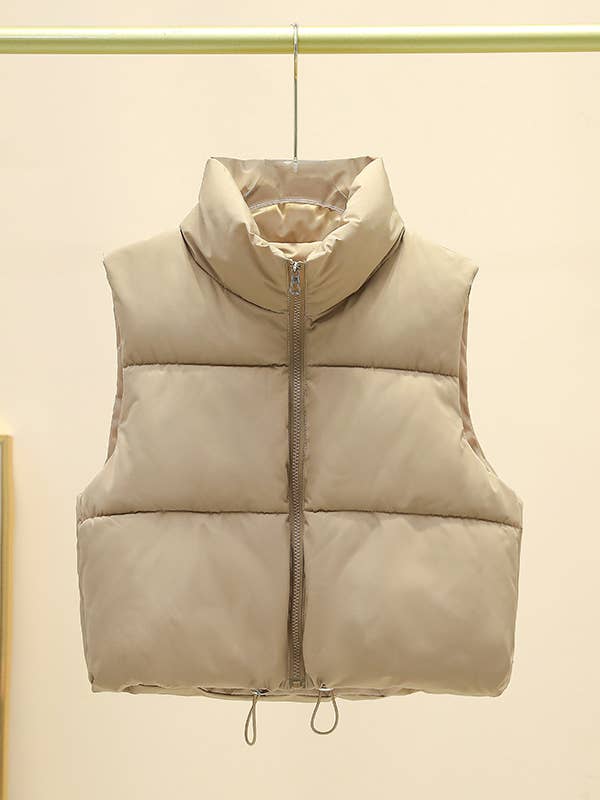 Hope & Sunshine - Wholesale Outerwear Vest - Women's - Sleeveless Drawstring Vest Jacket34