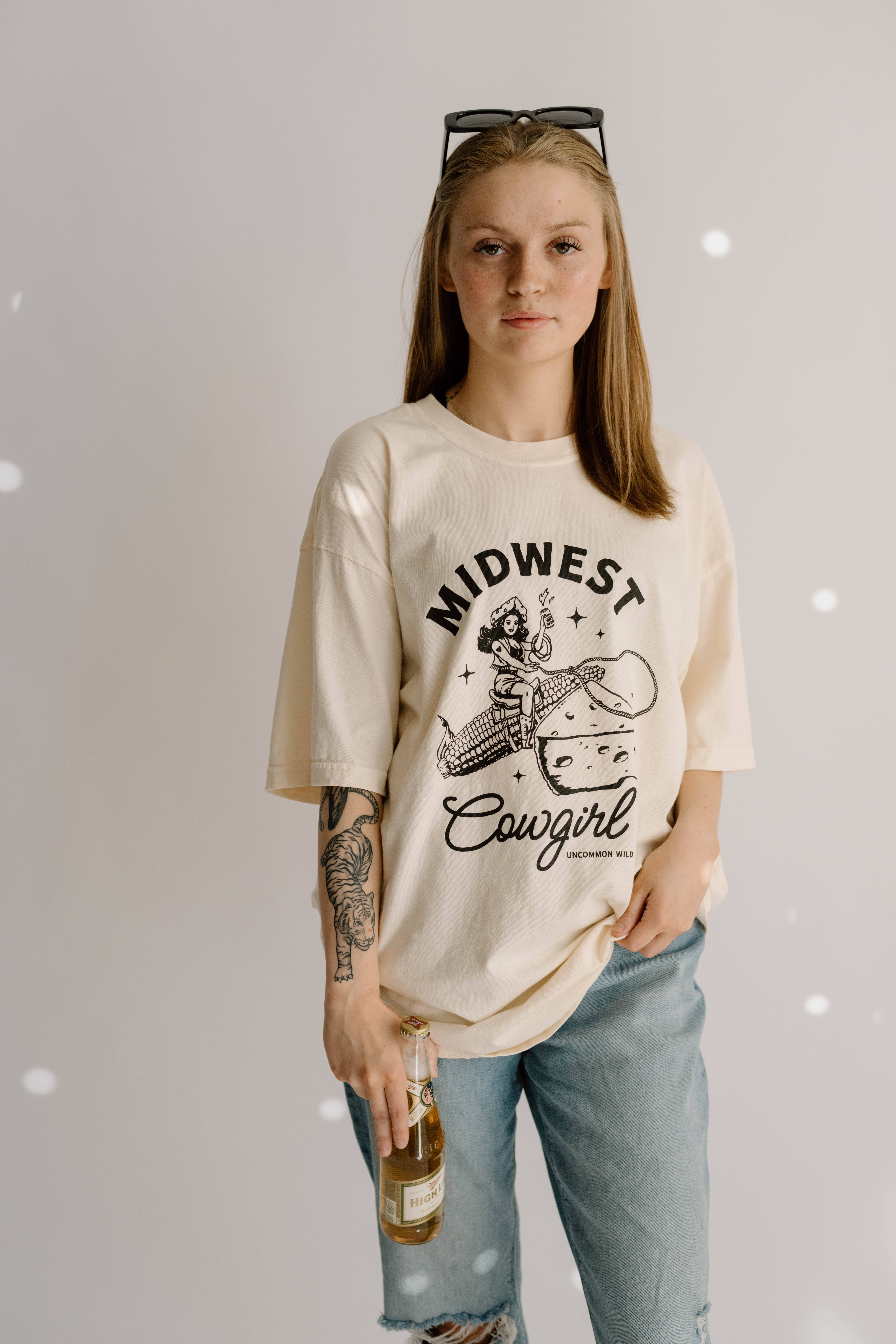 Uncommon Wild - Wholesale Screen Printed T-Shirt - Women's - Midwest Cowgirl Retro Western Comfort Colors Graphic Tee8