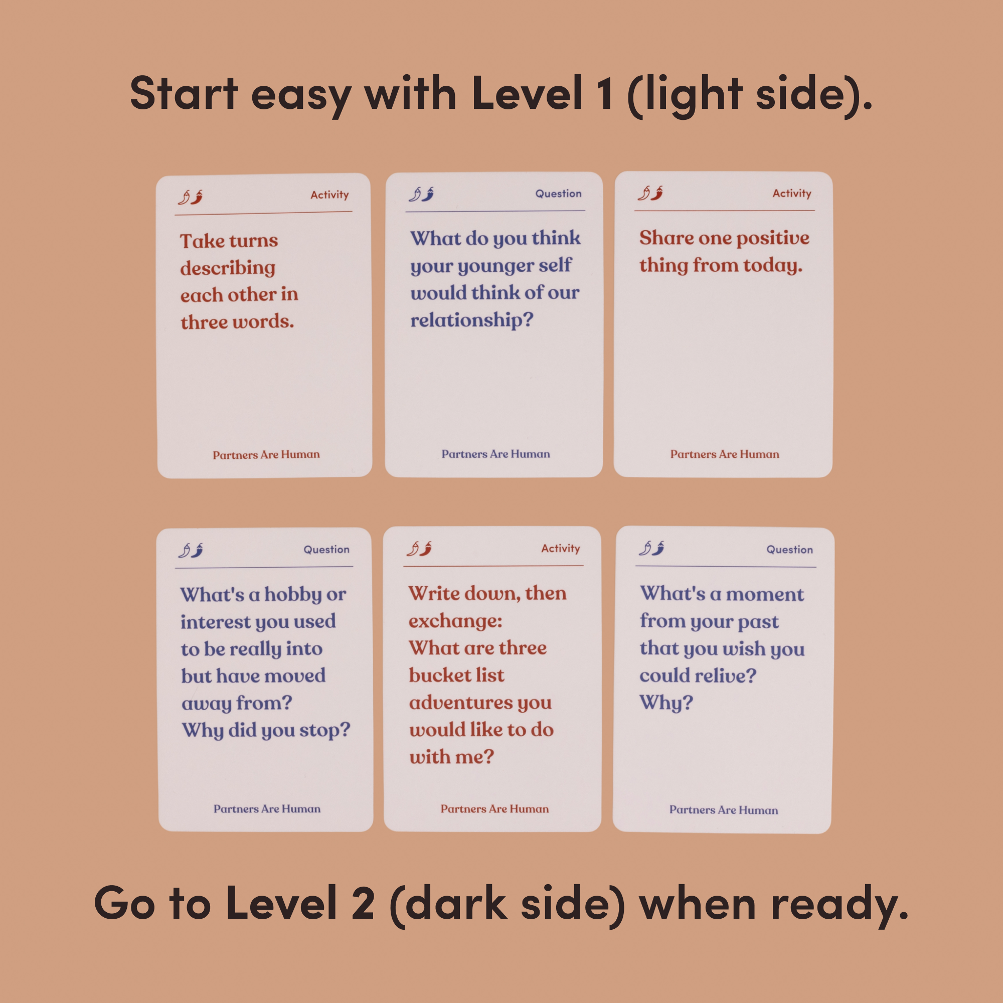 Parents Are Human | Card Games for Family, Love, & Healing - Wholesale Card Game - Partners Are Human (Couples Edition)6