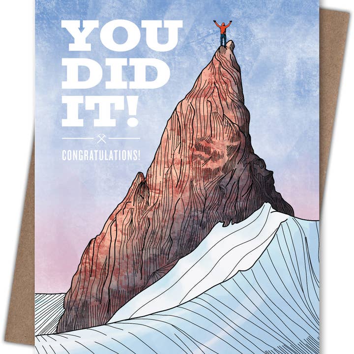 Waterknot - Wholesale Congratulations Card - You did it! Congratulations!1