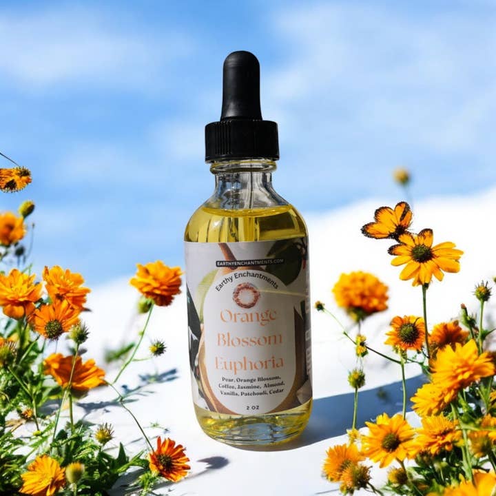 Orange Blossom Euphoria Body Oil for wholesale by Earthy Enchantments
