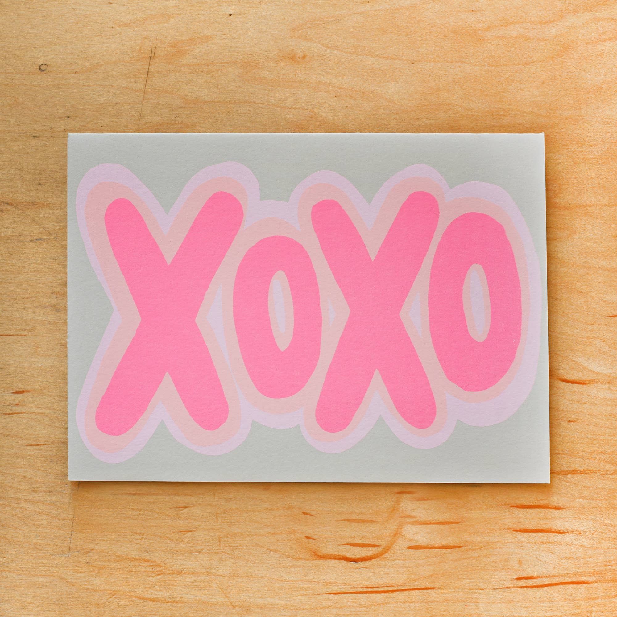 Alphabet Studios - Wholesale Everyday Greeting Card - XOXO SHADOW GREETING CARD