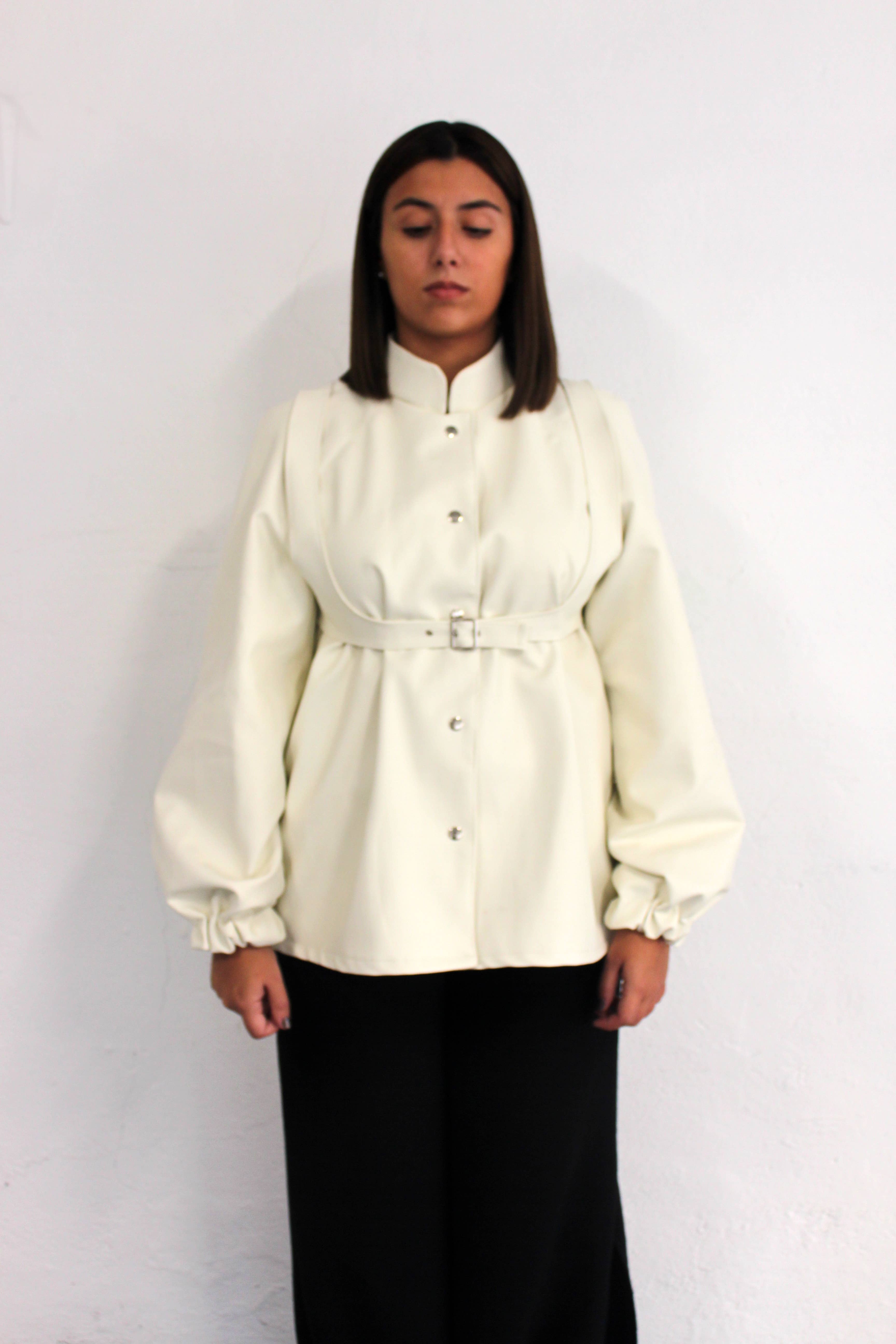 LM by Laura Mir - Wholesale Blouse - Dames - Corset met bandjes van nep leer LM2