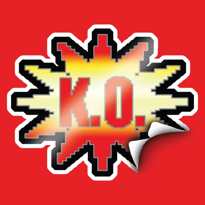 Autocollant K.O. pour la vente par Black River Letterpress & Paper Co.