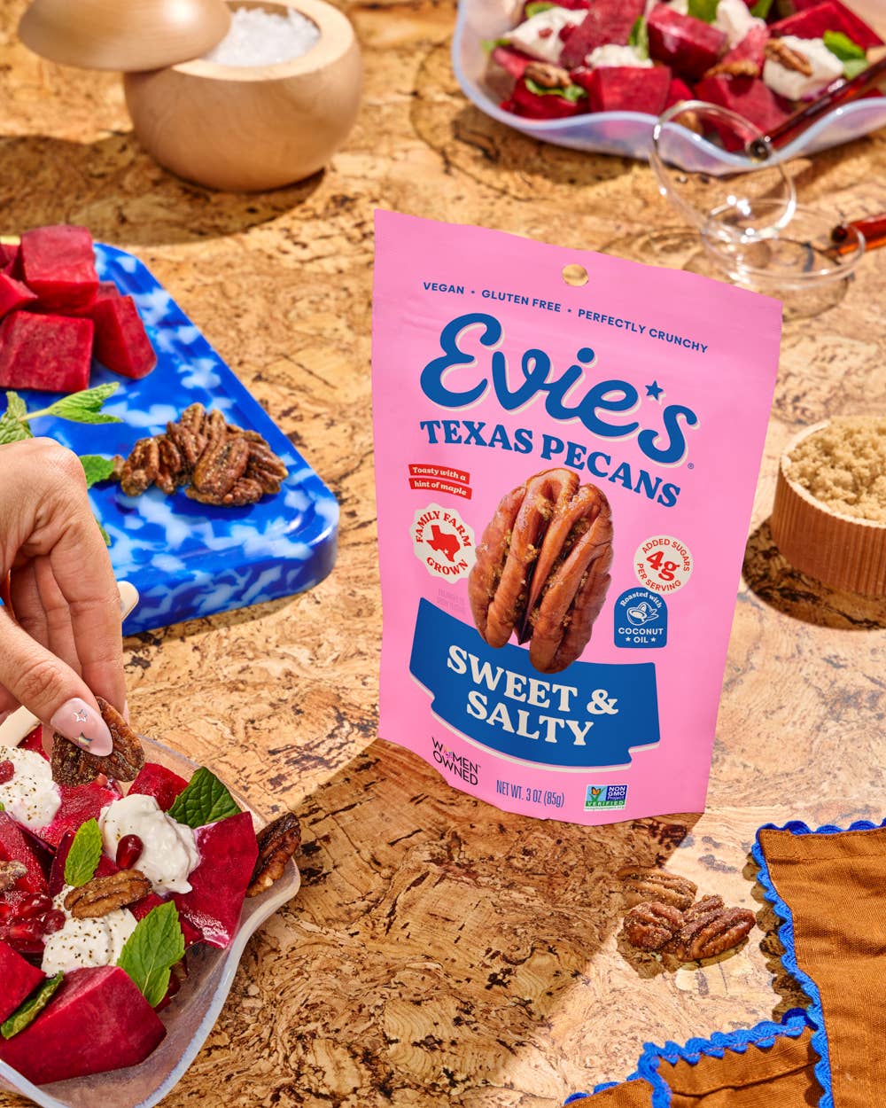 Evie's Snacks - Wholesale Nuts - Sweet & Salty Candied Pecans - Gourmet Valentine's Day Snack3