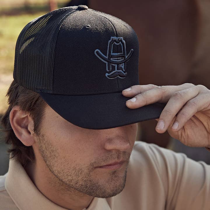 Cowboy Cool - Wholesale Trucker hat – Unisex - The Blackout Trucker Hat