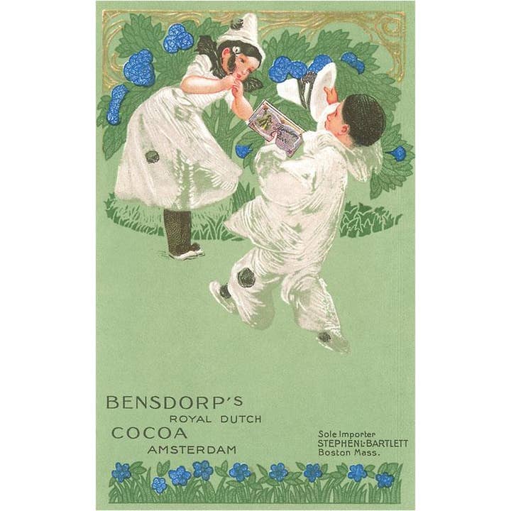Found Image Press - Wholesale Sticker - Sticker FO-101 Bensdorp's Cocoa Advertisement with Young Har
