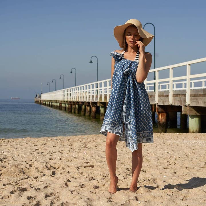 Boho-Eclectica - Wholesale Swim Cover Up - Women's - 'Tropical Sensation' - 100% Cotton Sarong1